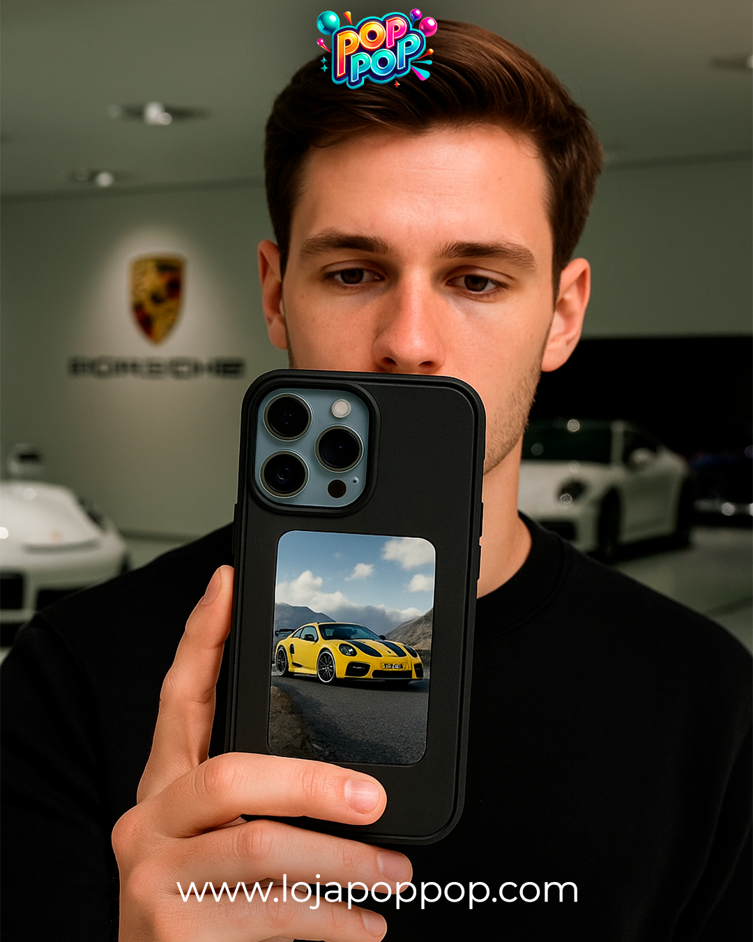 PopPop® e-Ink NFC – Mude a imagem da sua capinha com 1 toque (sem bateria!)