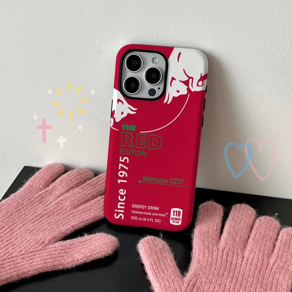 Case iPhone Red Bull Design Estilizado