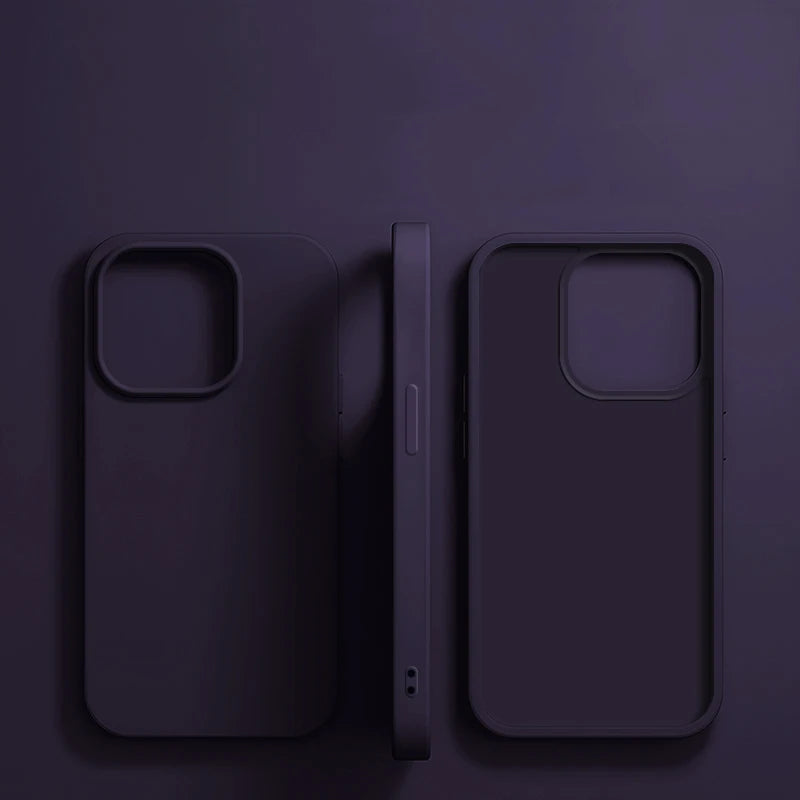Case iPhone de Silicone Líquido Anti-Impacto