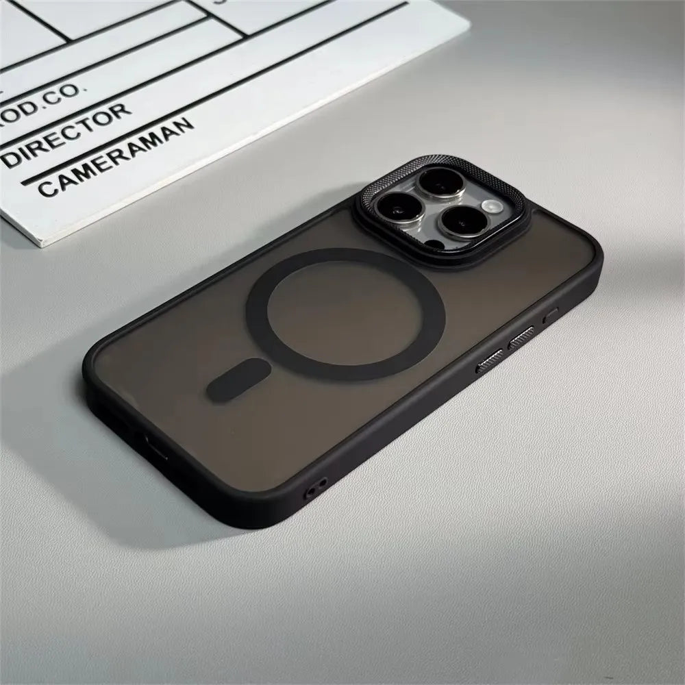 Case iPhone Fosca Luxo com Proteção de Câmera e MagSafe