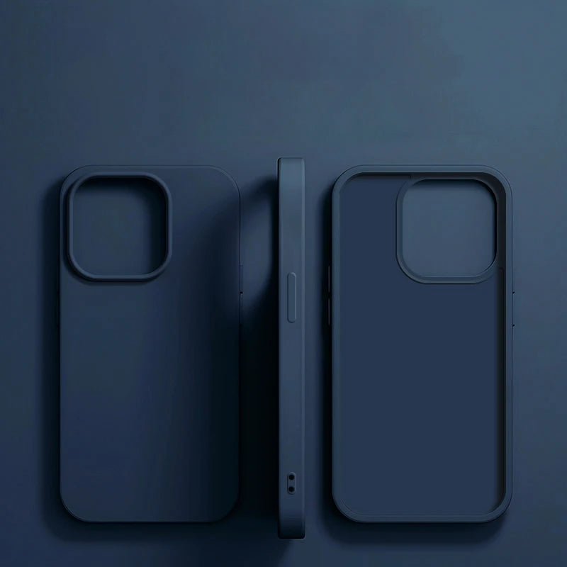 Case iPhone de Silicone Líquido Anti-Impacto