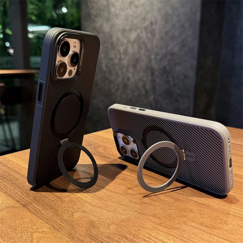 Case iPhone Kevlar Fibra de Carbono com MagSafe