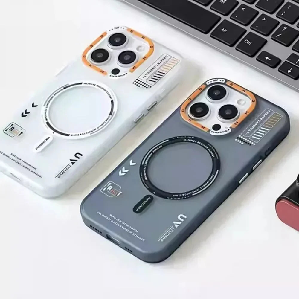 Case iPhone Fosca Desenhada com Proteção de Lente e MagSafe
