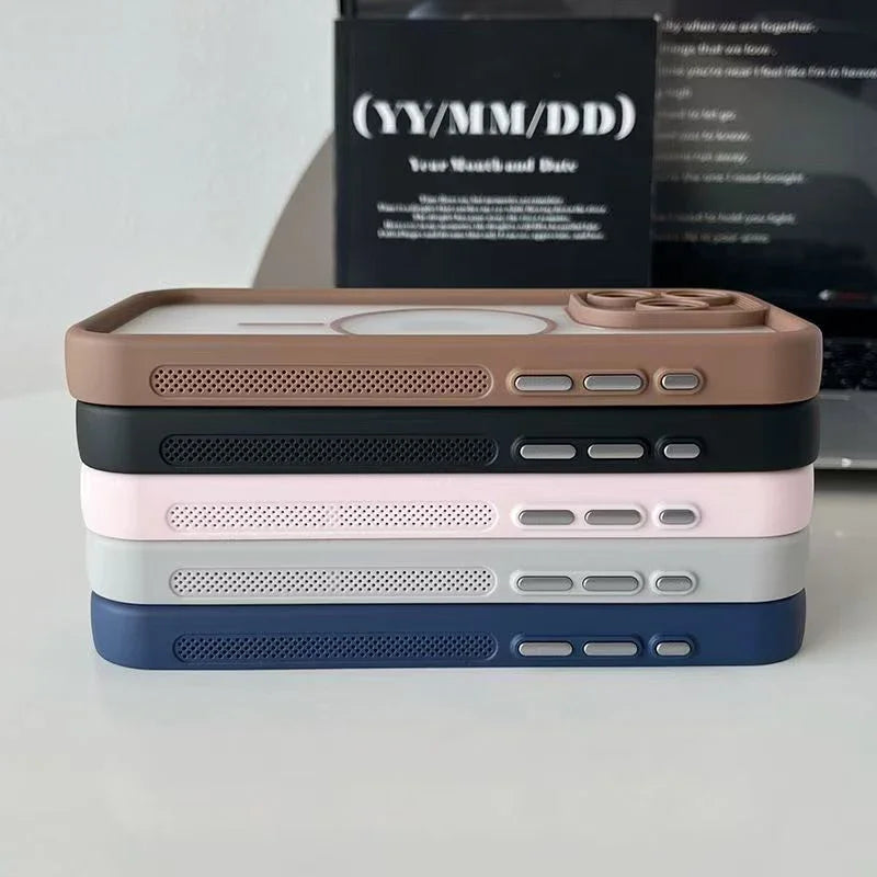 Case iPhone Transparente Fosca Anti-Impacto com MagSafe