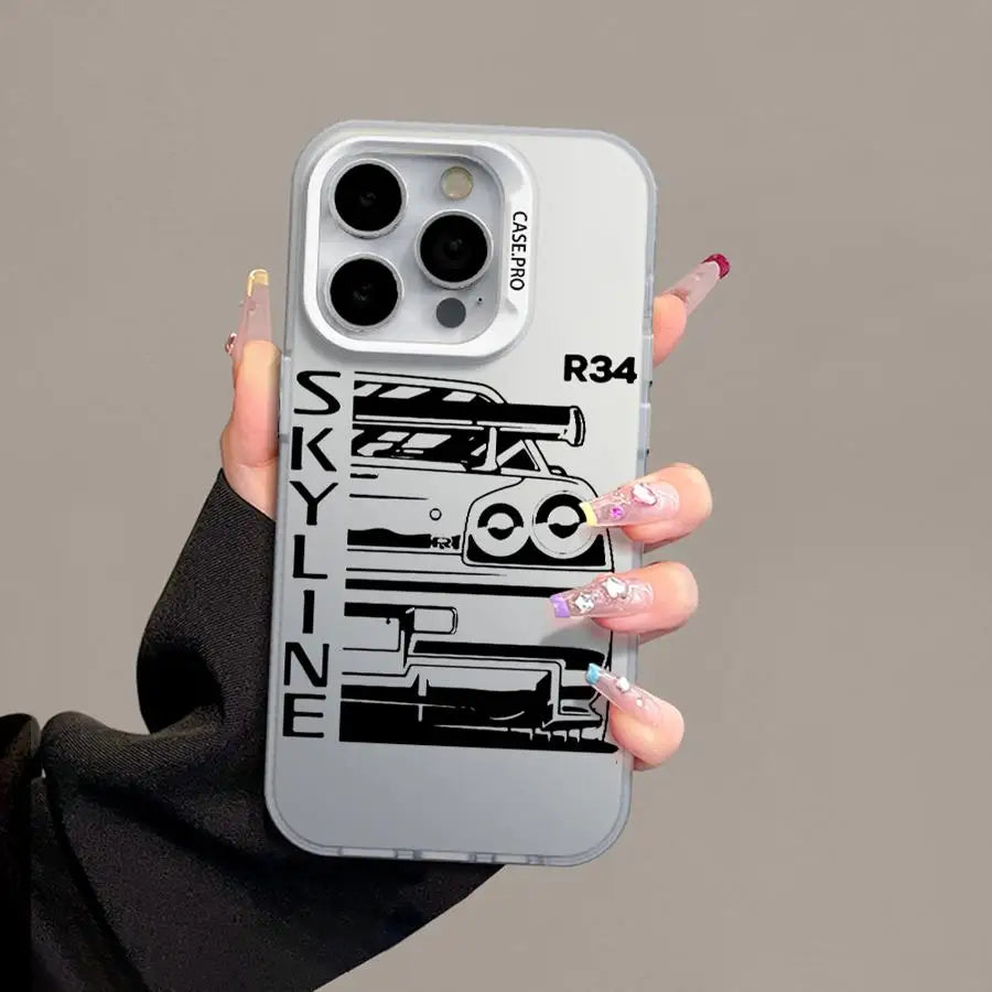 Case iPhone JDM Carros Esportivos em Silicone