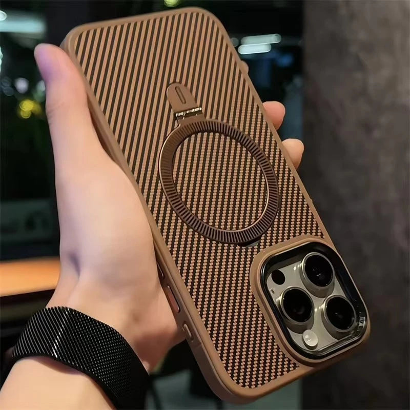 Case iPhone Kevlar Fibra de Carbono com MagSafe