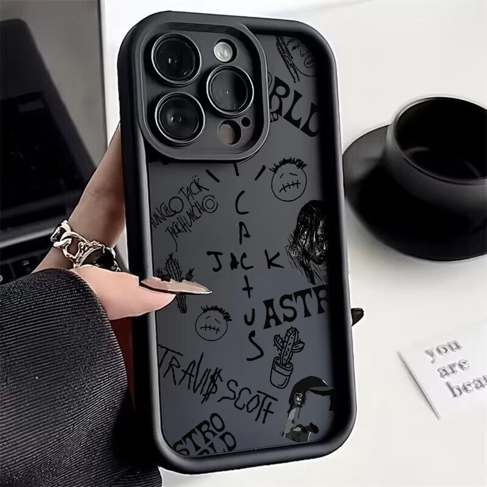 Case iPhone Travis Scott Cactus Jack em TPU