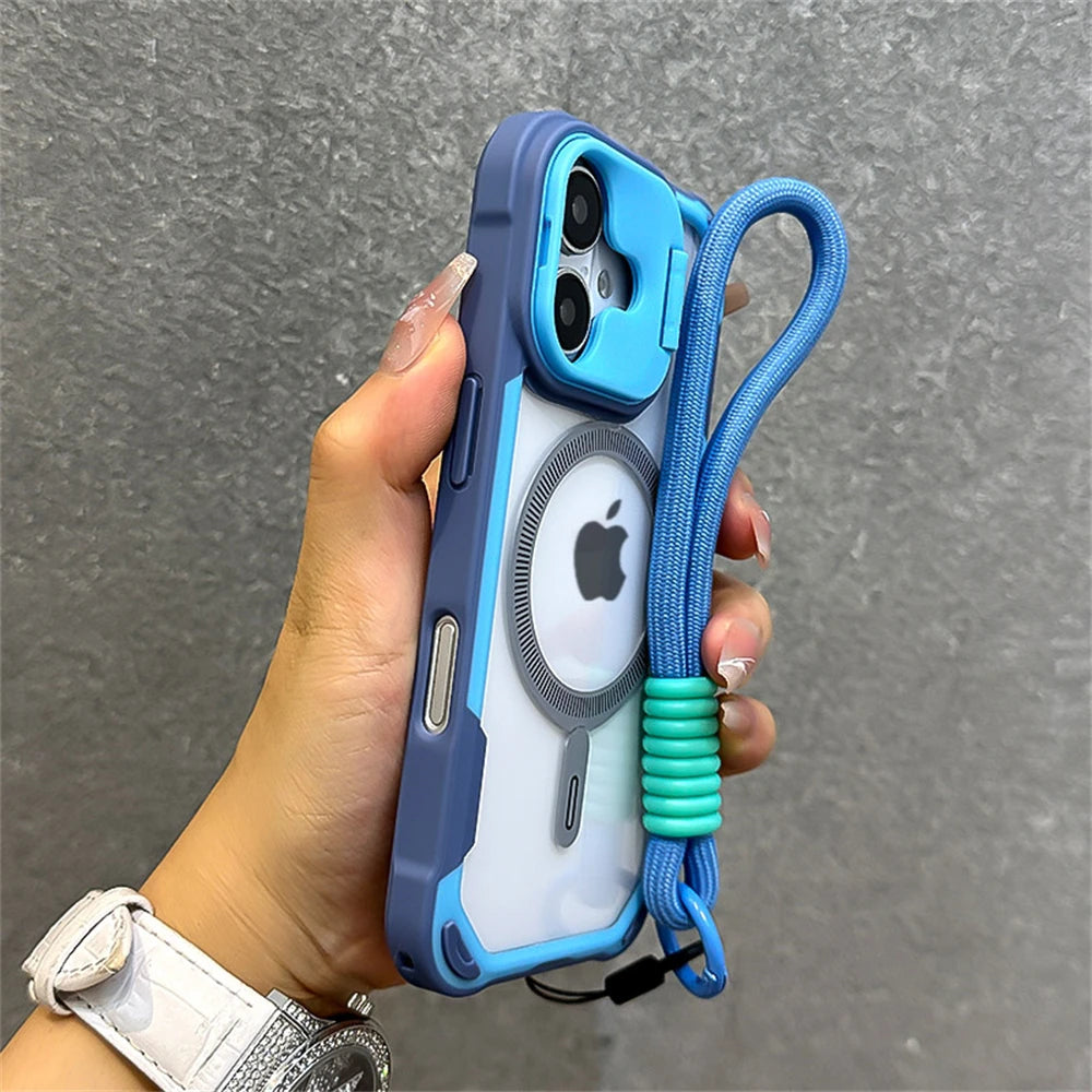 Case iPhone Armadura Candy com Suporte, Alça e MagSafe