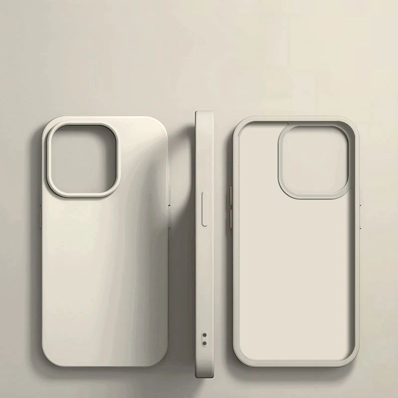 Case iPhone de Silicone Líquido Anti-Impacto