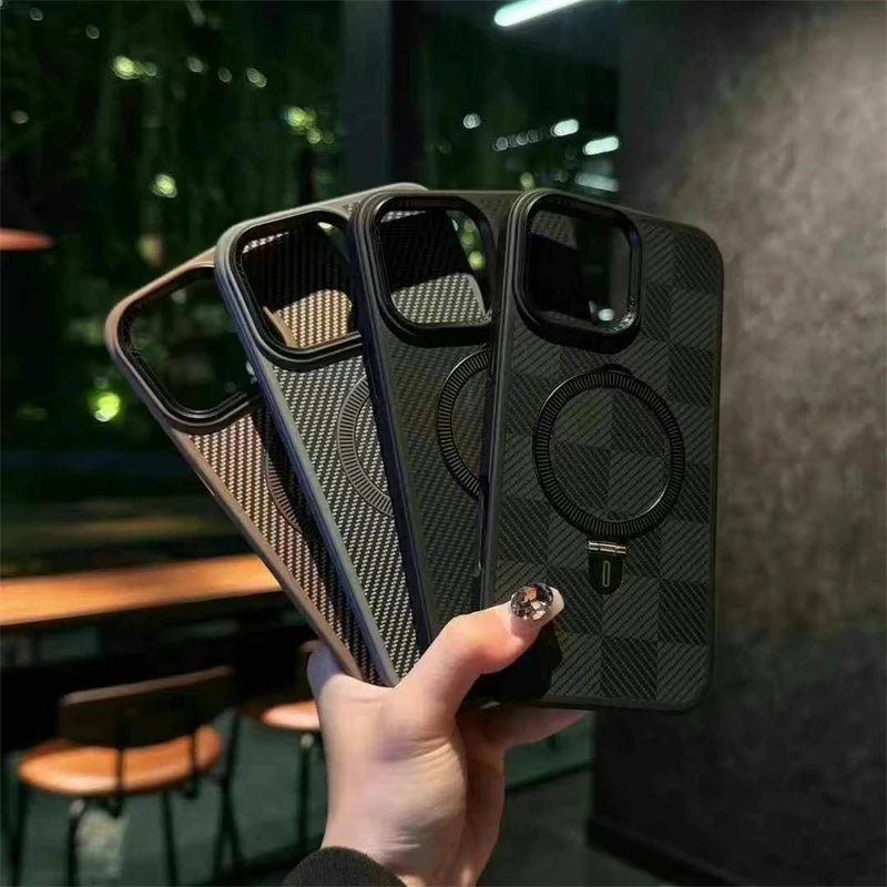 Case iPhone Kevlar Fibra de Carbono com MagSafe
