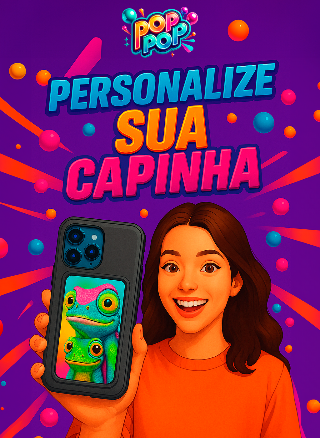 PopPop® e-Ink NFC – Mude a imagem da sua capinha com 1 toque (sem bateria!)