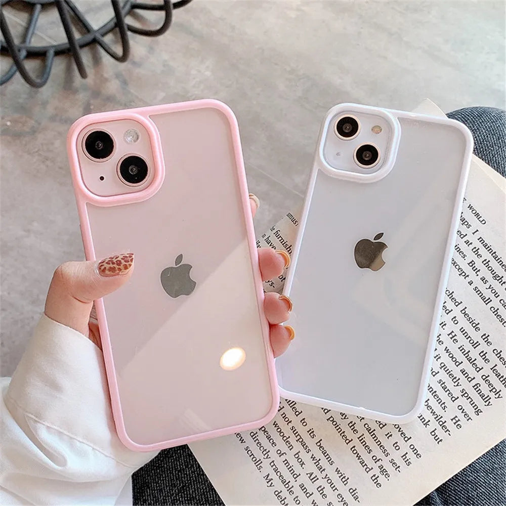 Case iPhone Silicone Transparente Anti-Impacto