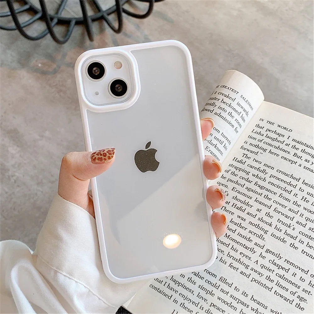 Case iPhone Silicone Transparente Anti-Impacto
