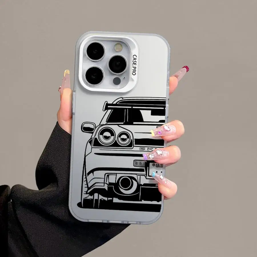 Case iPhone JDM Carros Esportivos em Silicone