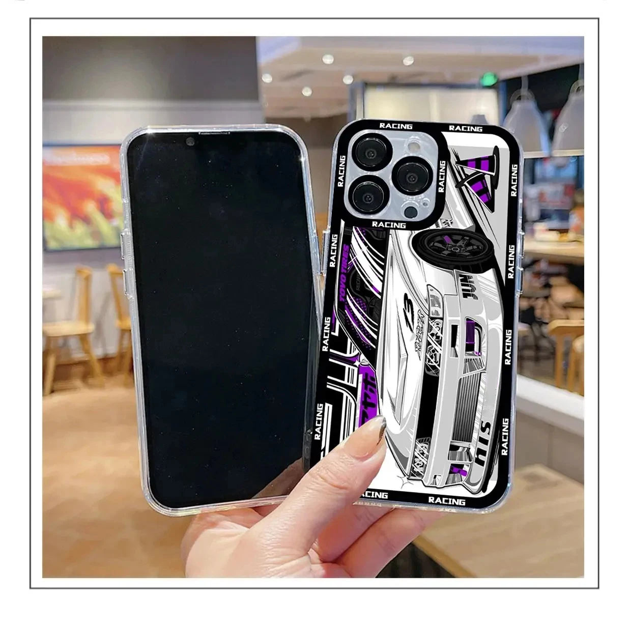 Case iPhone JDM Carros Esportivos Anti-Impacto