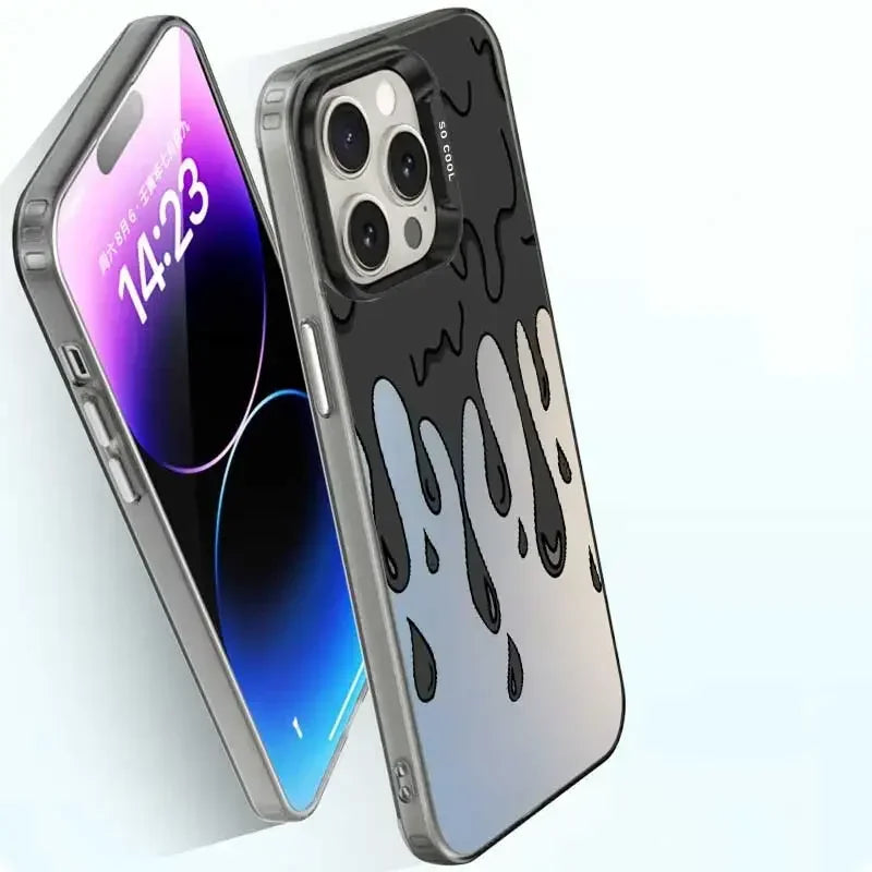 Case iPhone Titânio Fosca com Estampa Grafite Anti-Impacto