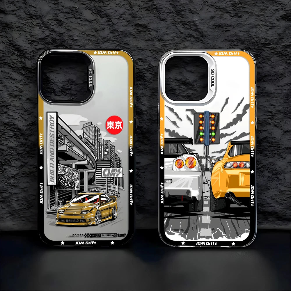 Case iPhone JDM Drift Car Fosca Anti-Impacto