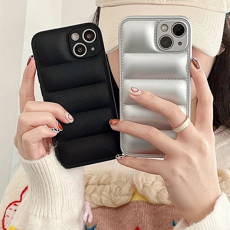 Case iPhone Jaqueta de Inverno em Silicone