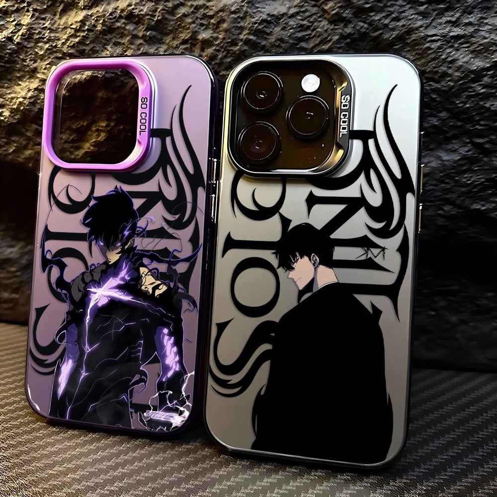 Case iPhone Solo Leveling Fosca Anti-Impacto