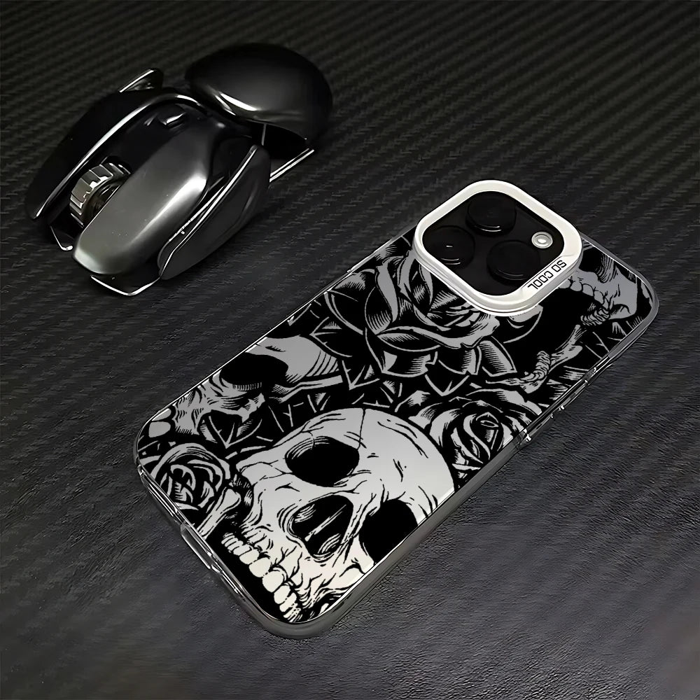 Case iPhone Caveira Fosca Anti-Impacto