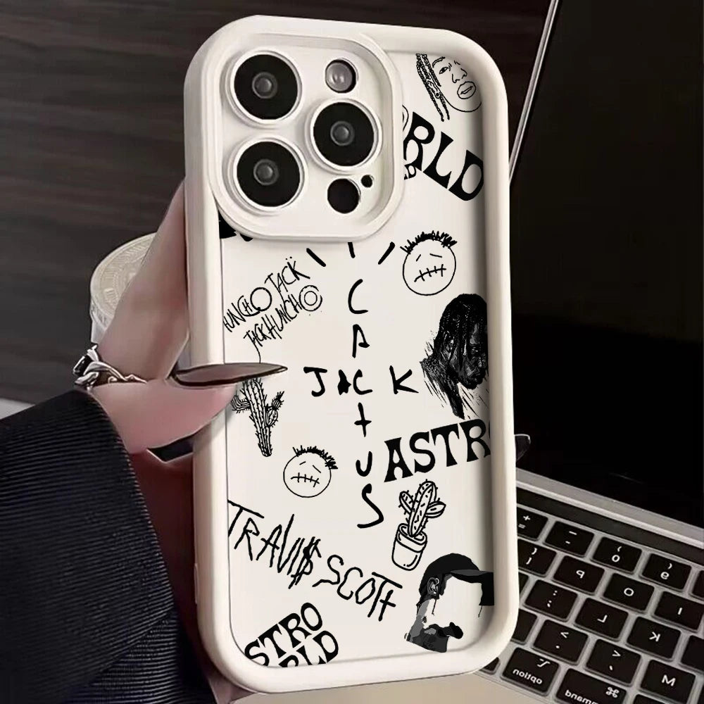 Case iPhone Travis Scott Cactus Jack em TPU