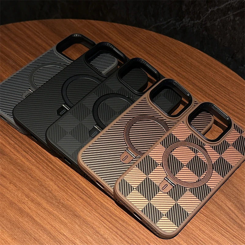 Case iPhone Kevlar Fibra de Carbono com MagSafe