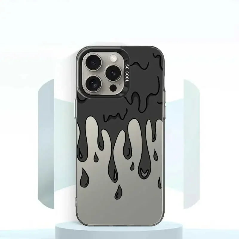 Case iPhone Titânio Fosca com Estampa Grafite Anti-Impacto