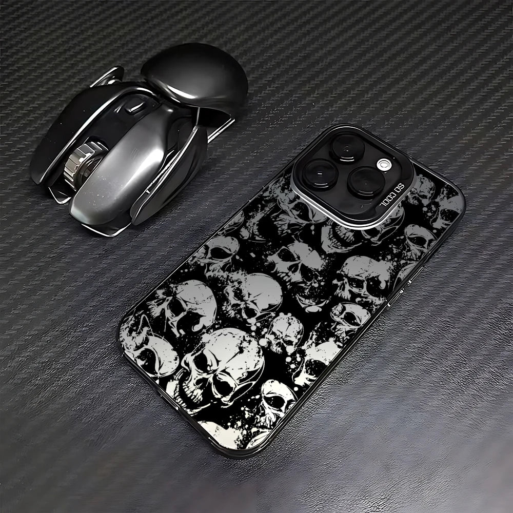 Case iPhone Caveira Fosca Anti-Impacto