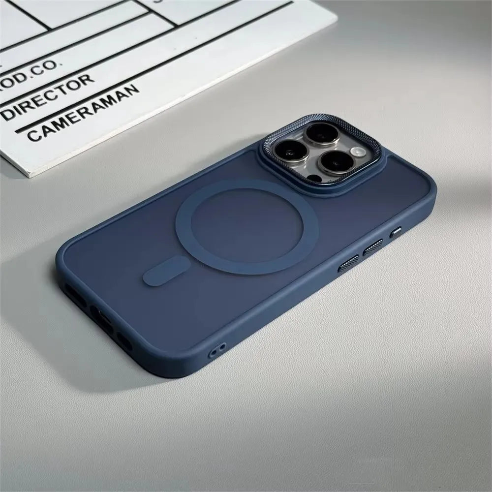 Case iPhone Fosca Luxo com Proteção de Câmera e MagSafe