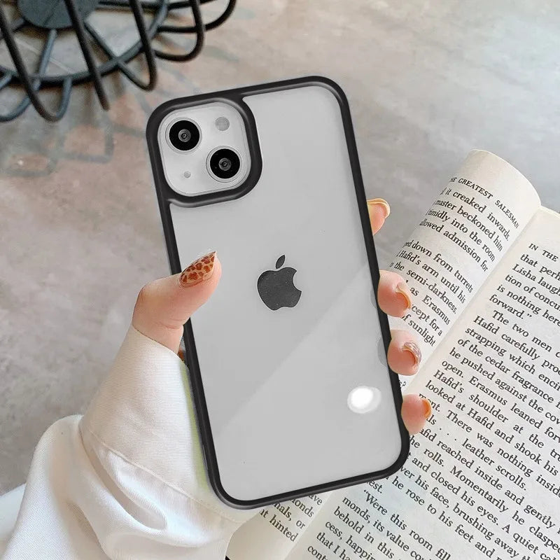 Case iPhone Silicone Transparente Anti-Impacto