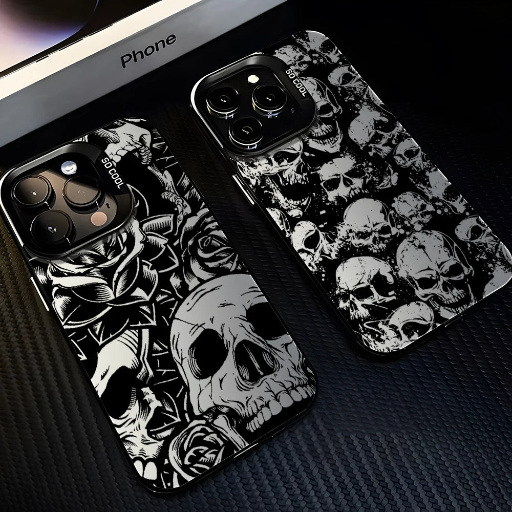 Case iPhone Caveira Fosca Anti-Impacto
