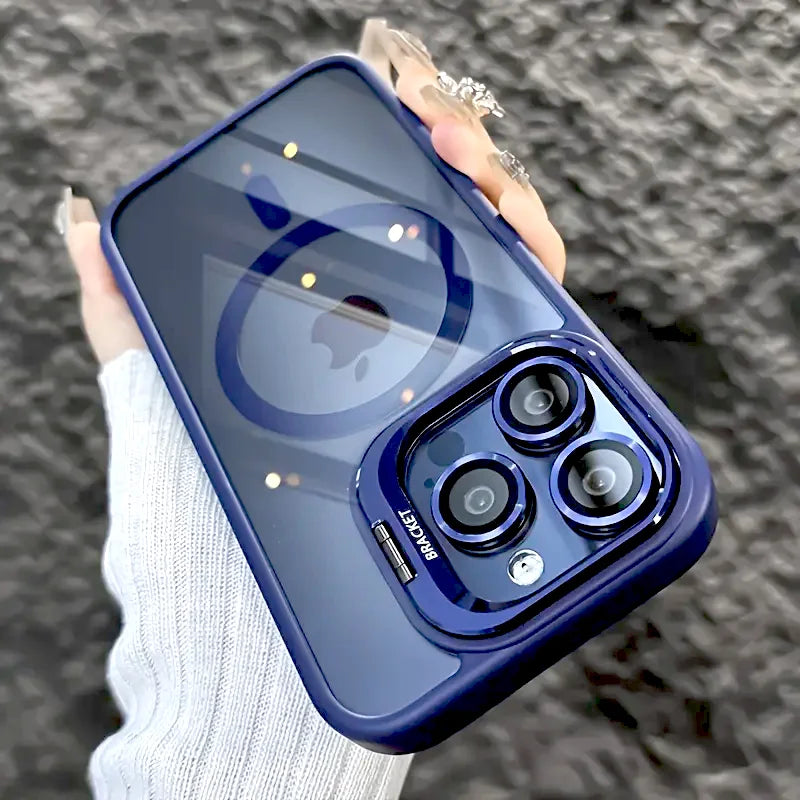Case iPhone Transparente com MagSafe e Proteção de Lente