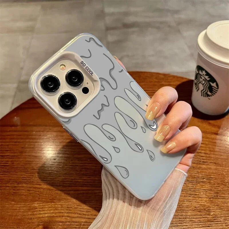 Case iPhone Titânio Fosca com Estampa Grafite Anti-Impacto