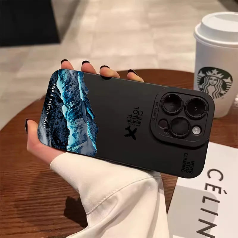 Case iPhone Estampa Montanha Fosca Anti-Impacto