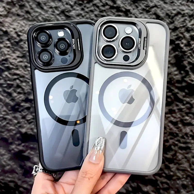 Case iPhone Transparente com MagSafe e Proteção de Lente