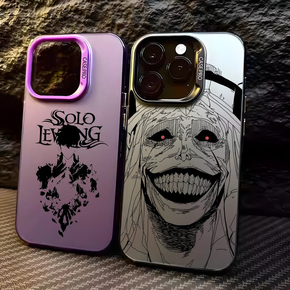 Case iPhone Solo Leveling Fosca Anti-Impacto