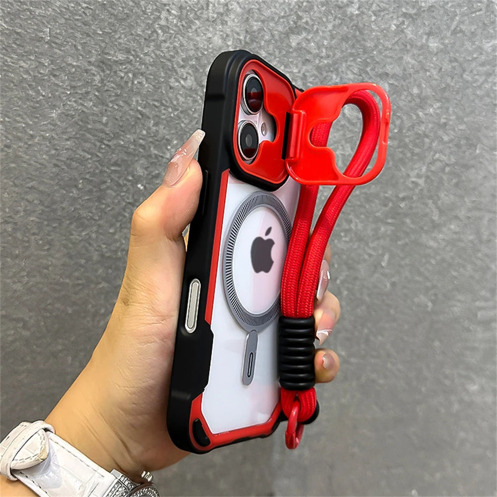 Case iPhone Armadura Candy com Suporte, Alça e MagSafe