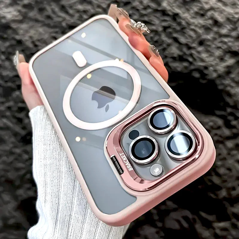 Case iPhone Transparente com MagSafe e Proteção de Lente