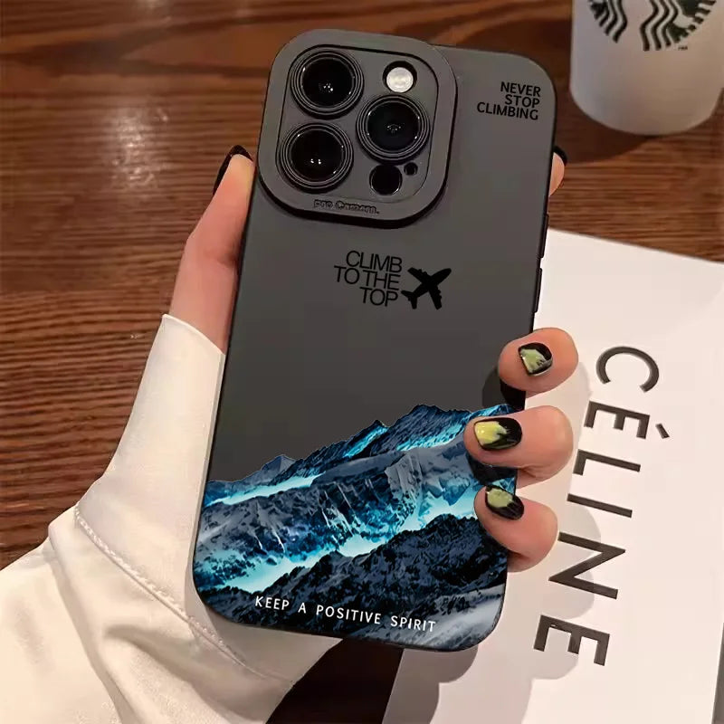 Case iPhone Estampa Montanha Fosca Anti-Impacto