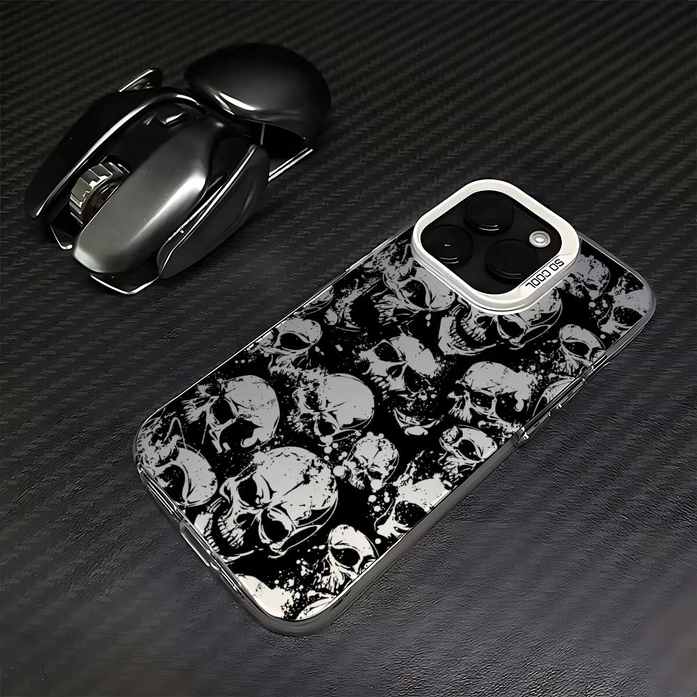 Case iPhone Caveira Fosca Anti-Impacto