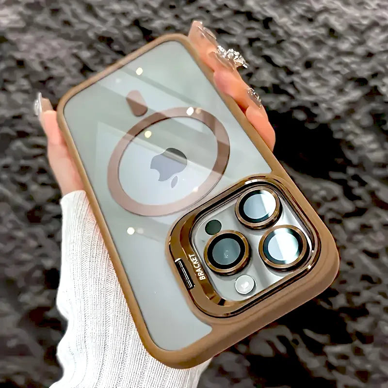 Case iPhone Transparente com MagSafe e Proteção de Lente