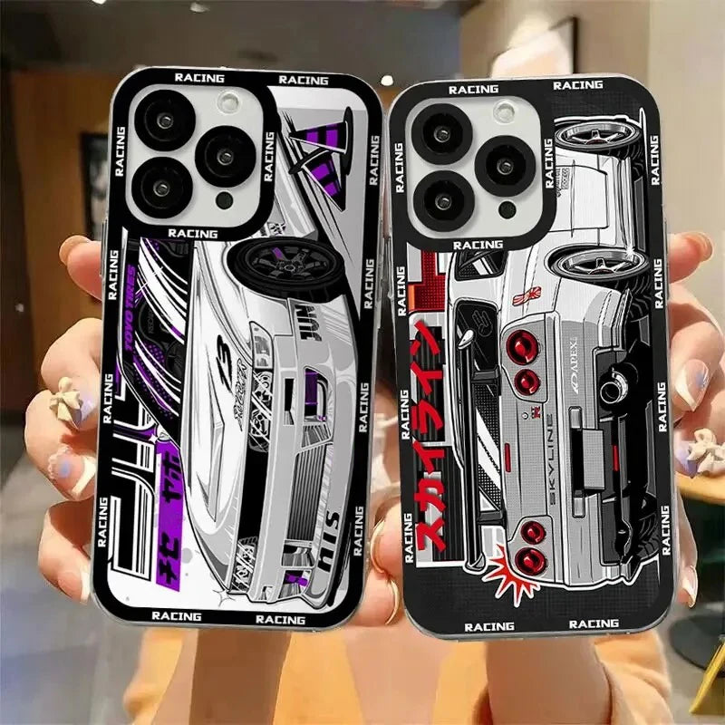 Case iPhone JDM Carros Esportivos Anti-Impacto