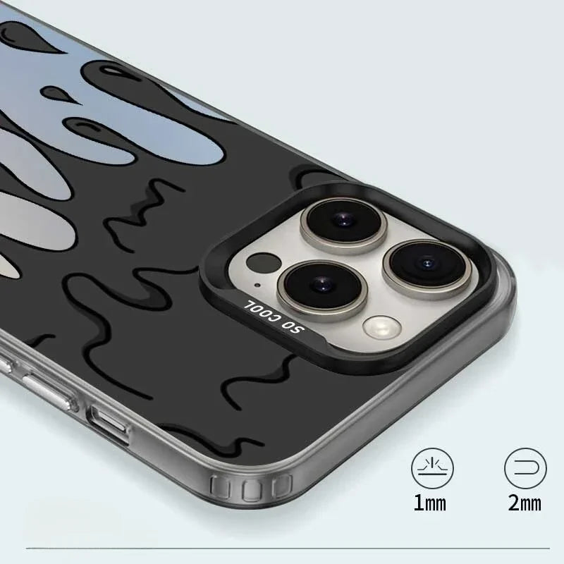 Case iPhone Titânio Fosca com Estampa Grafite Anti-Impacto