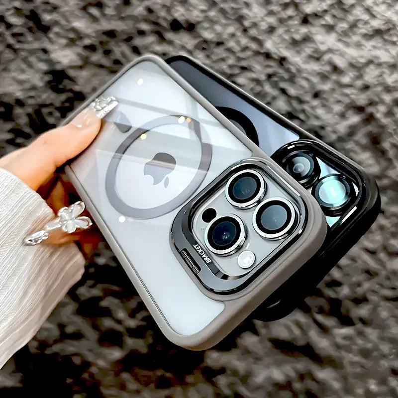 Case iPhone Transparente com MagSafe e Proteção de Lente