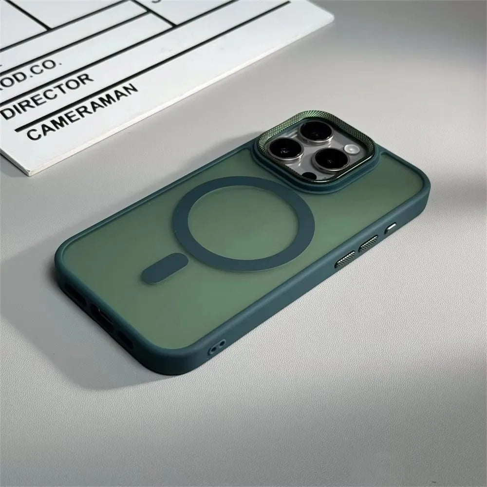 Case iPhone Fosca Luxo com Proteção de Câmera e MagSafe