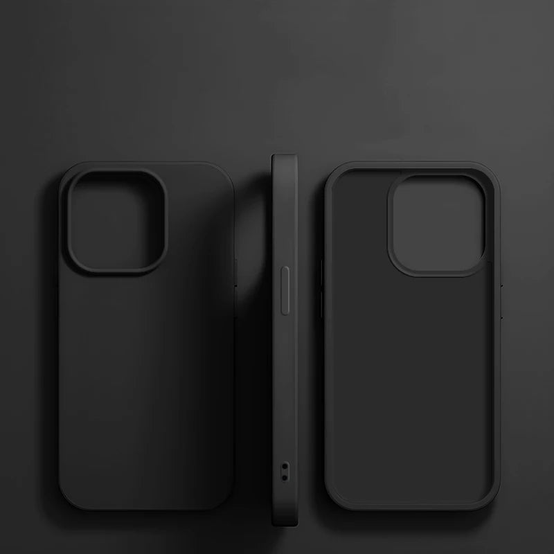Case iPhone de Silicone Líquido Anti-Impacto