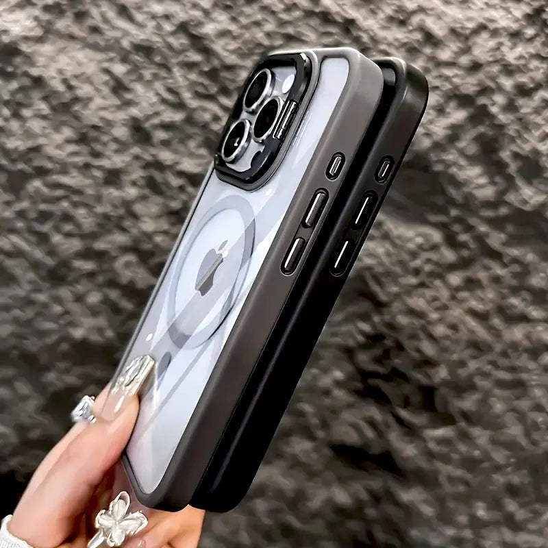 Case iPhone Transparente com MagSafe e Proteção de Lente
