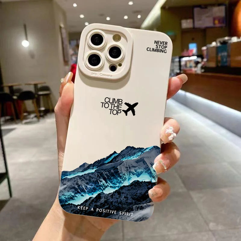 Case iPhone Estampa Montanha Fosca Anti-Impacto
