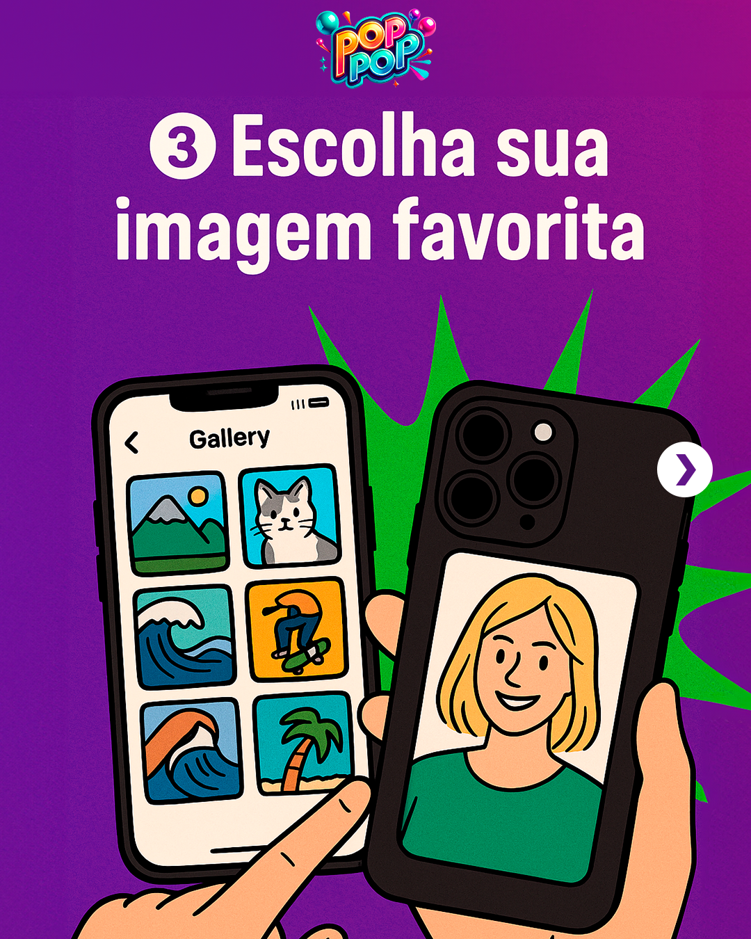 PopPop® e-Ink NFC – Mude a imagem da sua capinha com 1 toque (sem bateria!)